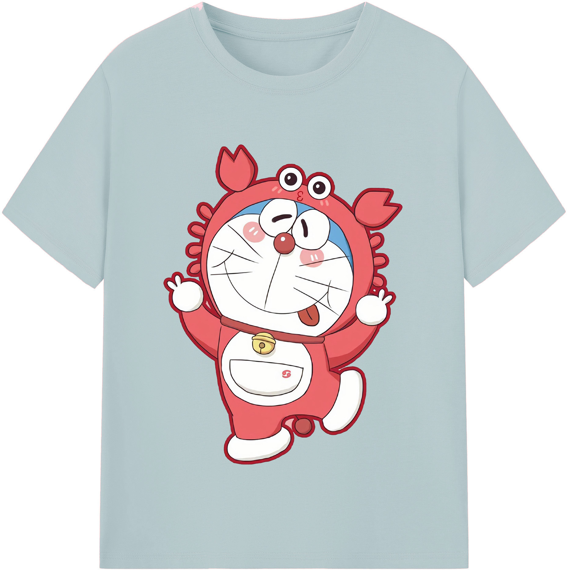 （画像用） ドラえもん Doraemon 綿100％半袖Tシャツ（フロントプリント）